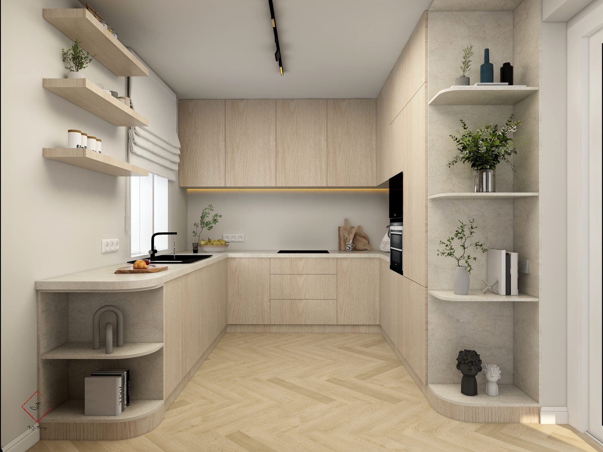 Imagine din proiectul Casa A.L., randări, cadrul 1 din 7