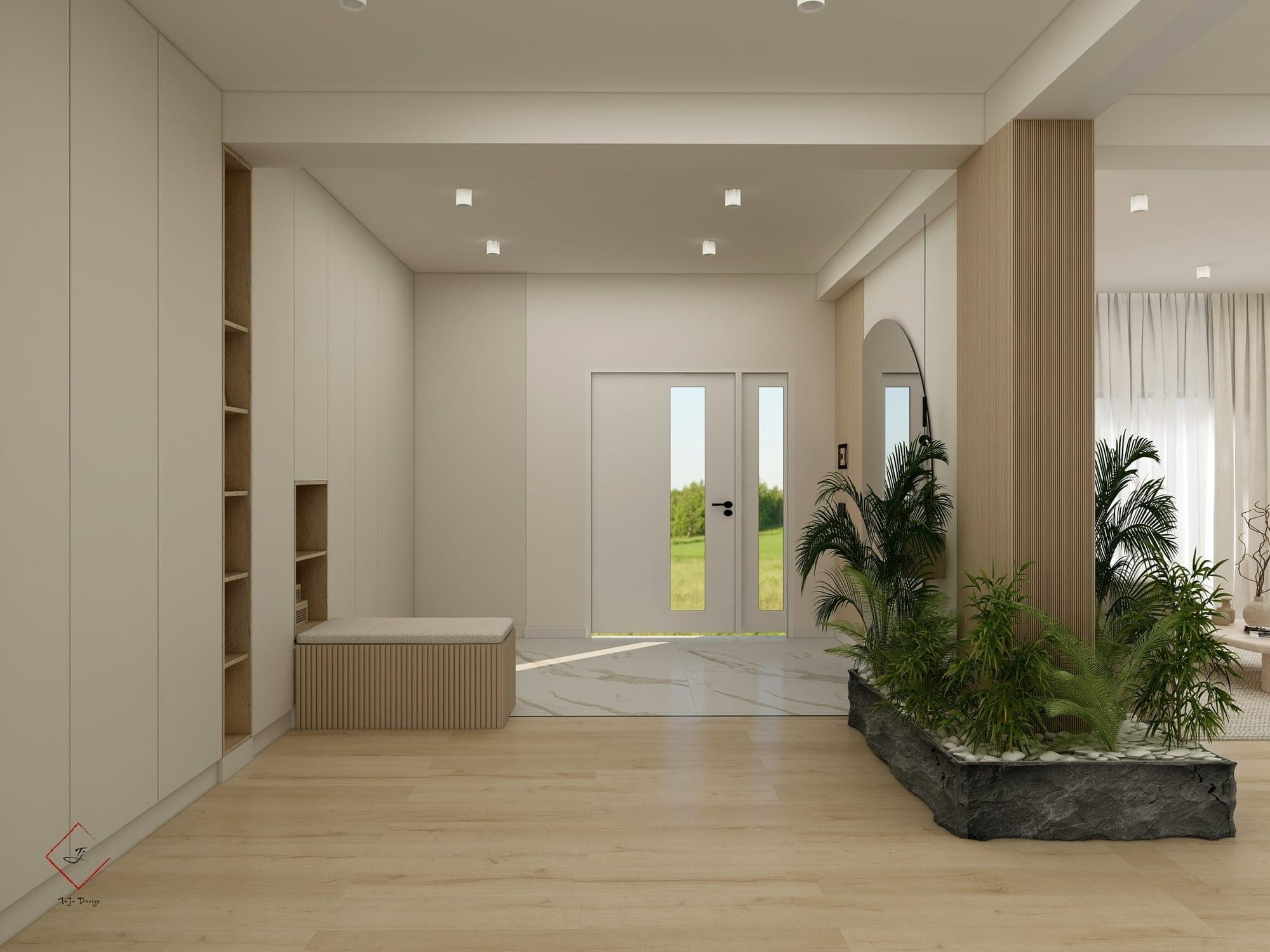 Imagine din proiectul Parter Casa I.B., cadrul 3 din 12