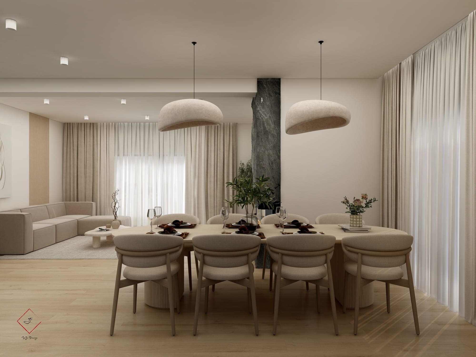 Imagine din proiectul Parter Casa I.B., cadrul 6 din 12